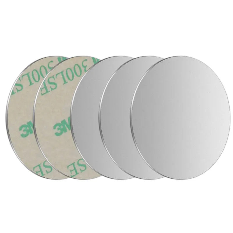Placa metálica para soporte magnético de teléfono de coche, soporte adhesivo universal de disco de chapa de hierro para teléfono móvil, soporte magnético para iPhone
