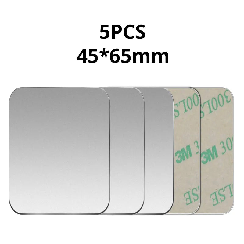 Placa metálica para soporte magnético de teléfono de coche, soporte adhesivo universal de disco de chapa de hierro para teléfono móvil, soporte magnético para iPhone