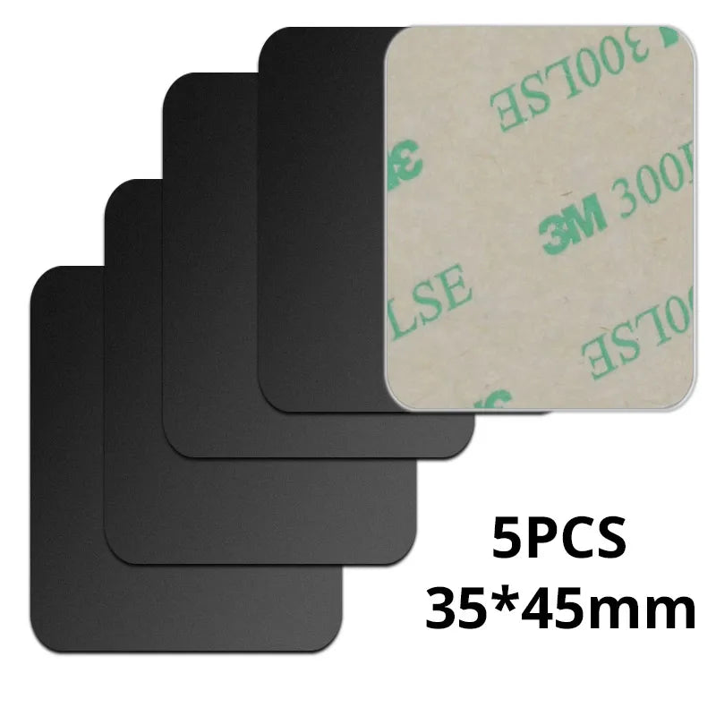 Placa metálica para soporte magnético de teléfono de coche, soporte adhesivo universal de disco de chapa de hierro para teléfono móvil, soporte magnético para iPhone