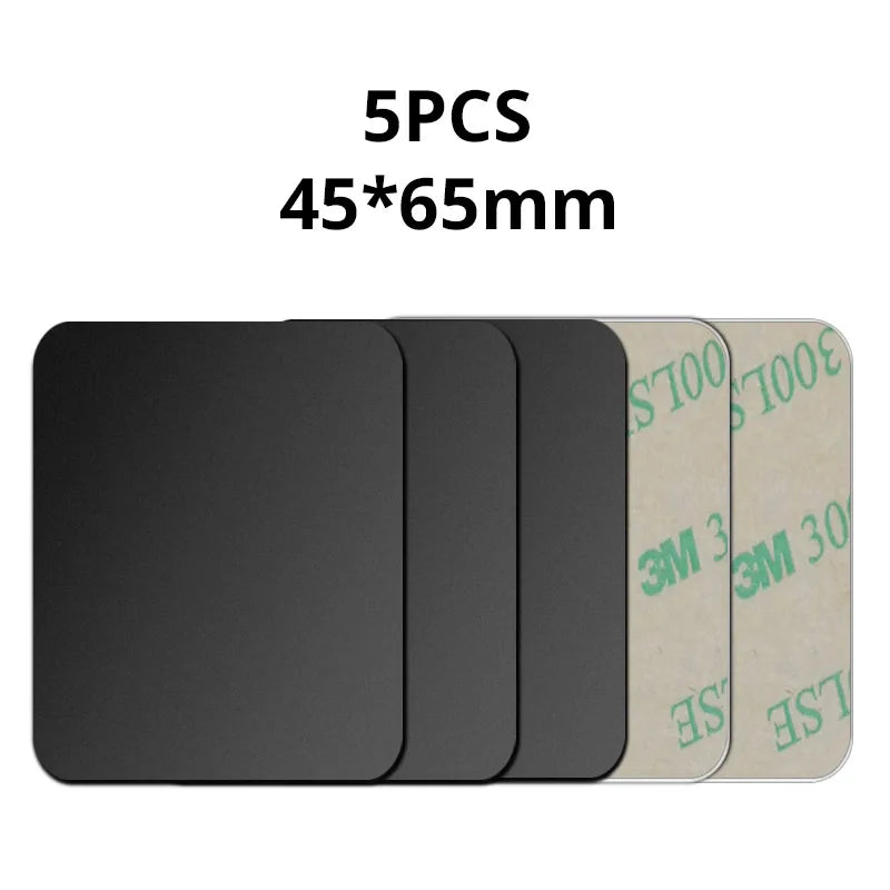 Placa metálica para soporte magnético de teléfono de coche, soporte adhesivo universal de disco de chapa de hierro para teléfono móvil, soporte magnético para iPhone