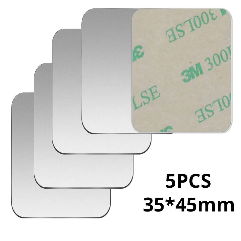 Placa metálica para soporte magnético de teléfono de coche, soporte adhesivo universal de disco de chapa de hierro para teléfono móvil, soporte magnético para iPhone