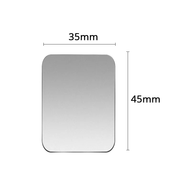 Placa metálica para soporte magnético de teléfono de coche, soporte adhesivo universal de disco de chapa de hierro para teléfono móvil, soporte magnético para iPhone