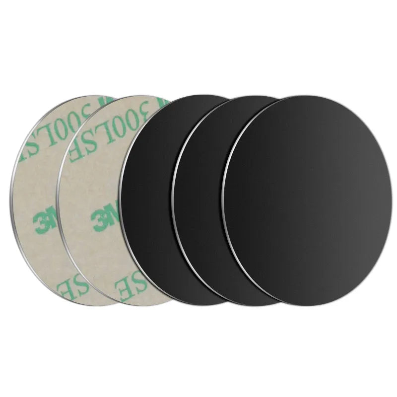 Placa metálica para soporte magnético de teléfono de coche, soporte adhesivo universal de disco de chapa de hierro para teléfono móvil, soporte magnético para iPhone