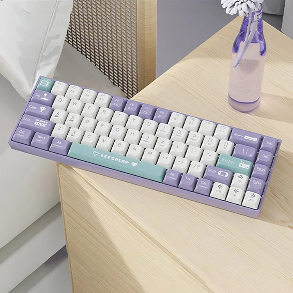 Compact Mechanical Gaming Keyboard with RGB Backlit Computer Keyboard Hot Swappable Keyboard for Windows Laptops and PC Gamers