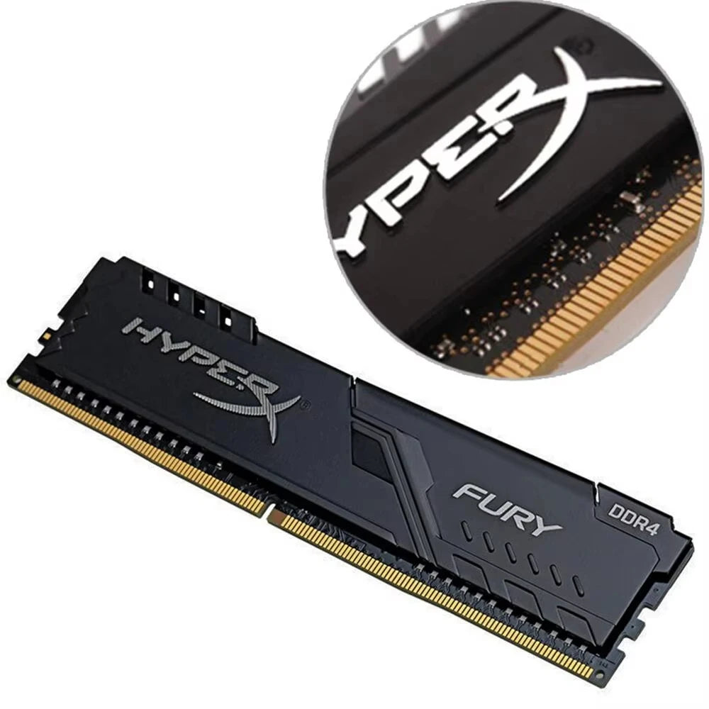 HyperX Fury DDR4 Memoria 8GB 16GB RAM 3200MHz 2666MHz 2400MHz Desktop RAM 1.2V DIMM PC-21300 25600