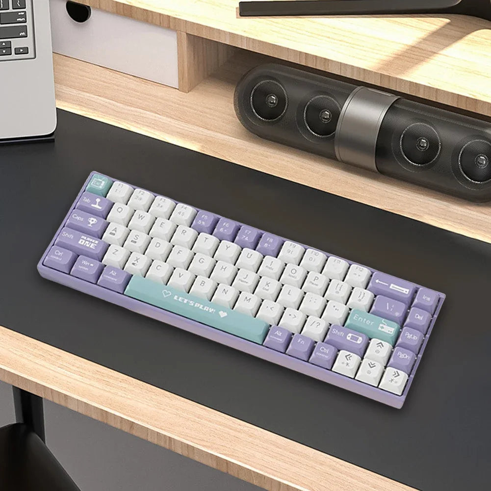 Compact Mechanical Gaming Keyboard with RGB Backlit Computer Keyboard Hot Swappable Keyboard for Windows Laptops and PC Gamers