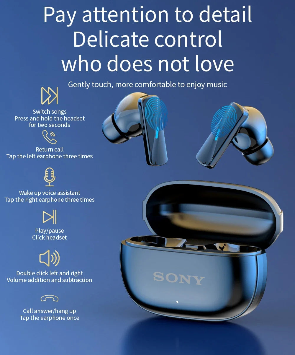 Original Sony Mate 50 TWS Wireless Bluetooth Earphones In Ear True Sport Headphones HiFI Stereo Game Waterproof Headset With Mic