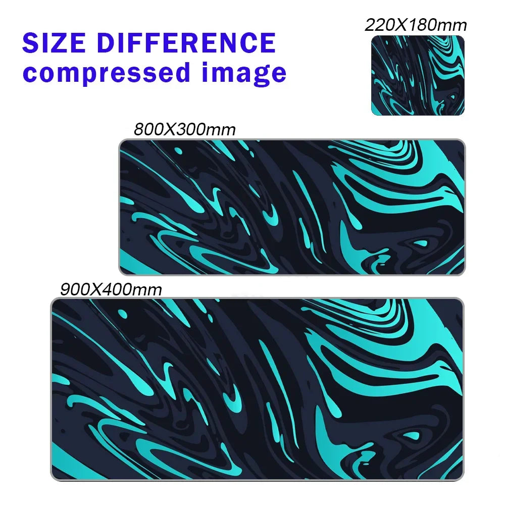 Alfombrilla de mouse gaming de línea líquida, accesorios gaming, tapete de escritorio topográfico, alfombra negra y gris con diseño de mármol, 100 × 50 cm, mouse pad personalizado para PC, tapete para escritorio