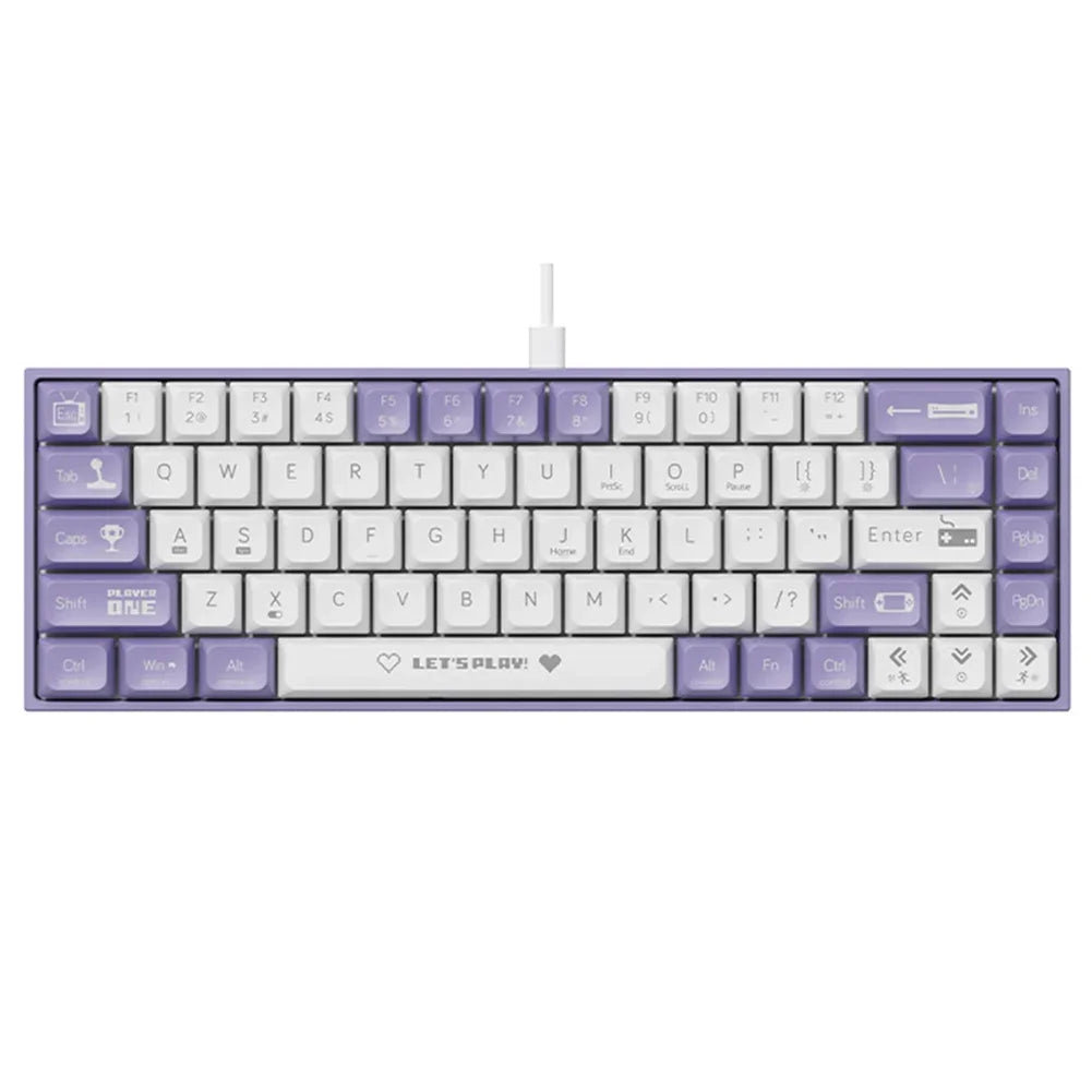 Compact Mechanical Gaming Keyboard with RGB Backlit Computer Keyboard Hot Swappable Keyboard for Windows Laptops and PC Gamers
