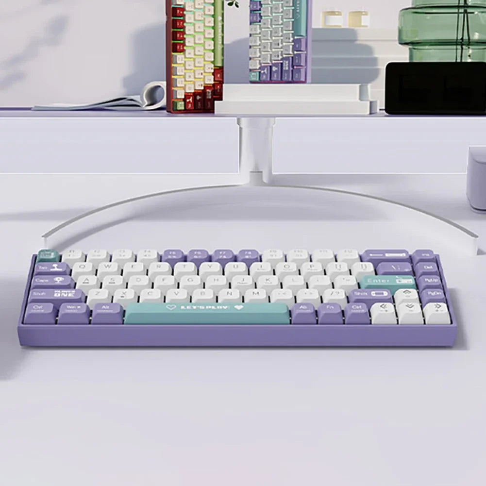Compact Mechanical Gaming Keyboard with RGB Backlit Computer Keyboard Hot Swappable Keyboard for Windows Laptops and PC Gamers