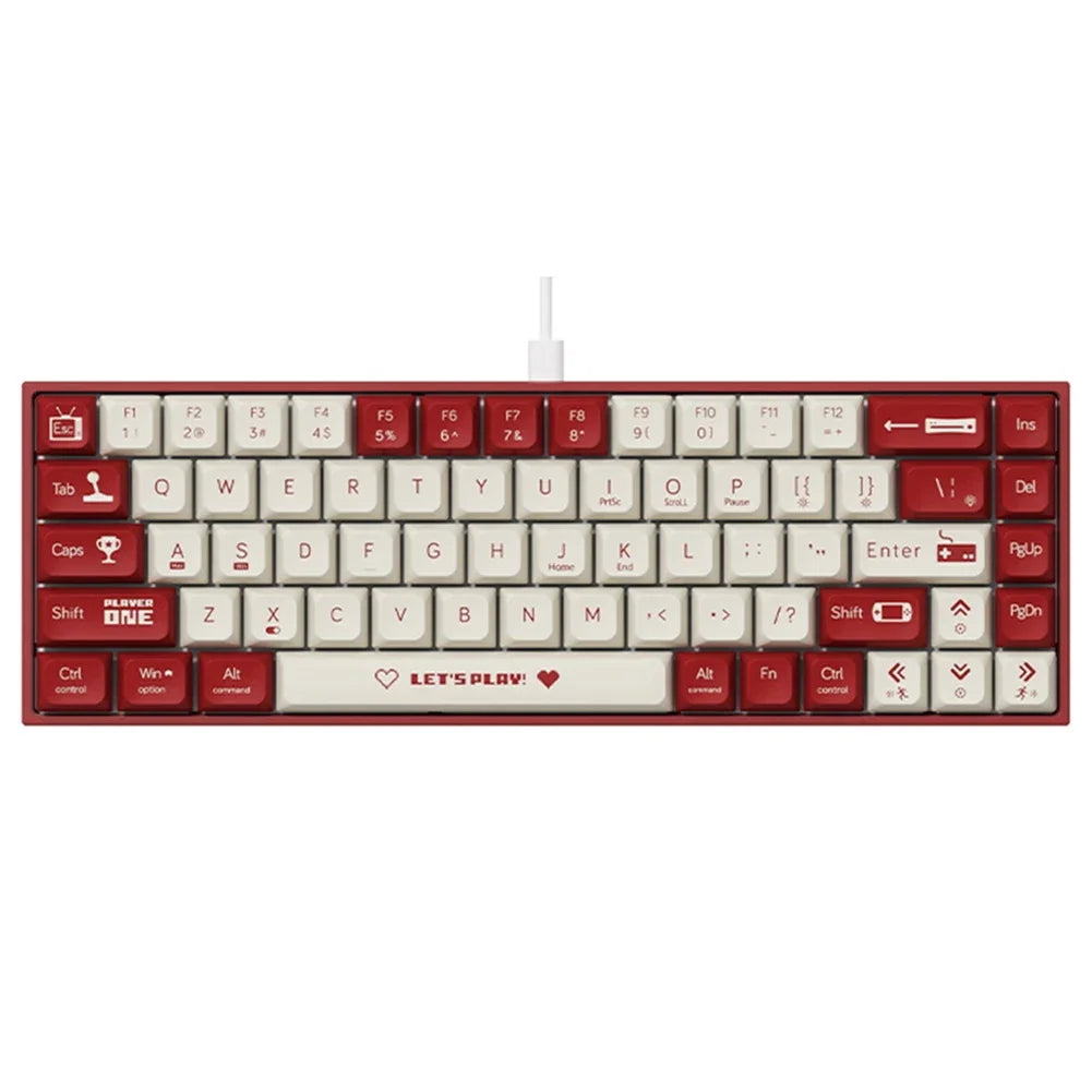 Compact Mechanical Gaming Keyboard with RGB Backlit Computer Keyboard Hot Swappable Keyboard for Windows Laptops and PC Gamers